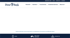Desktop Screenshot of dime-bank.com